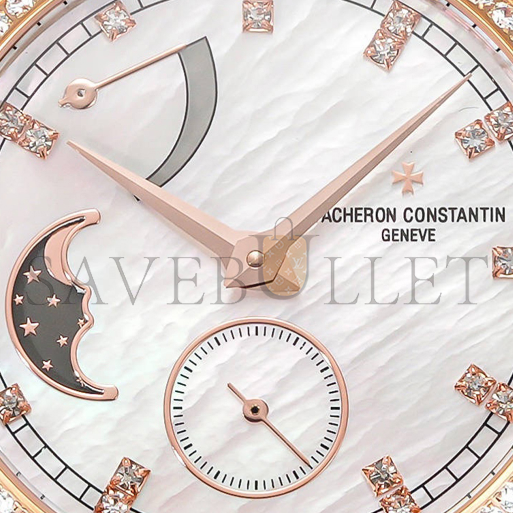 vacheron Co*sta*t*n traditionelle moon phase mop dial watch 83570/000r